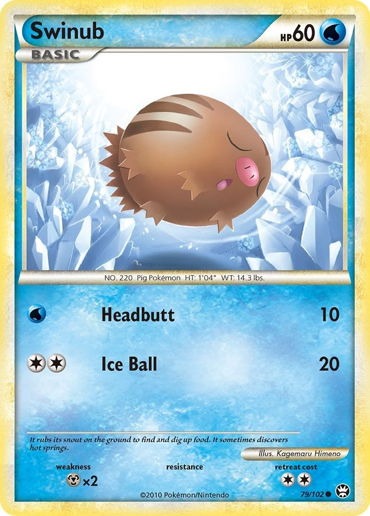 Image for Swinub (79/102) (TM) - Pokemon