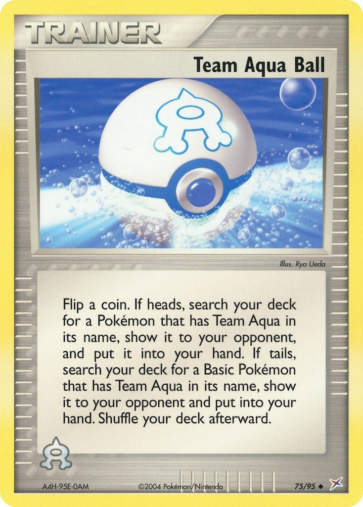 Image for Team Aqua Ball (75/95) (MA) - Pokemon