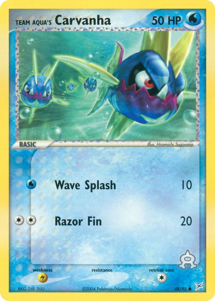 Image for Team Aqua's Carvanha (48/95) (MA) - Pokemon