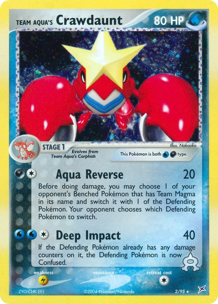Image for Team Aqua's Crawdaunt (2/95) (MA) - Pokemon