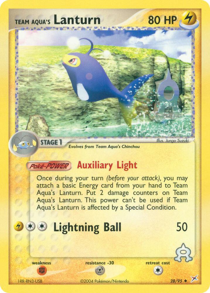 Image for Team Aqua's Lanturn (28/95) (MA) - Pokemon