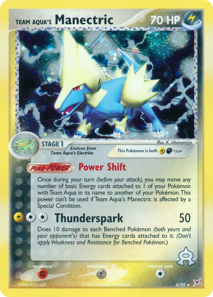 Image for Team Aqua's Manectric (4/95) (MA) - Pokemon
