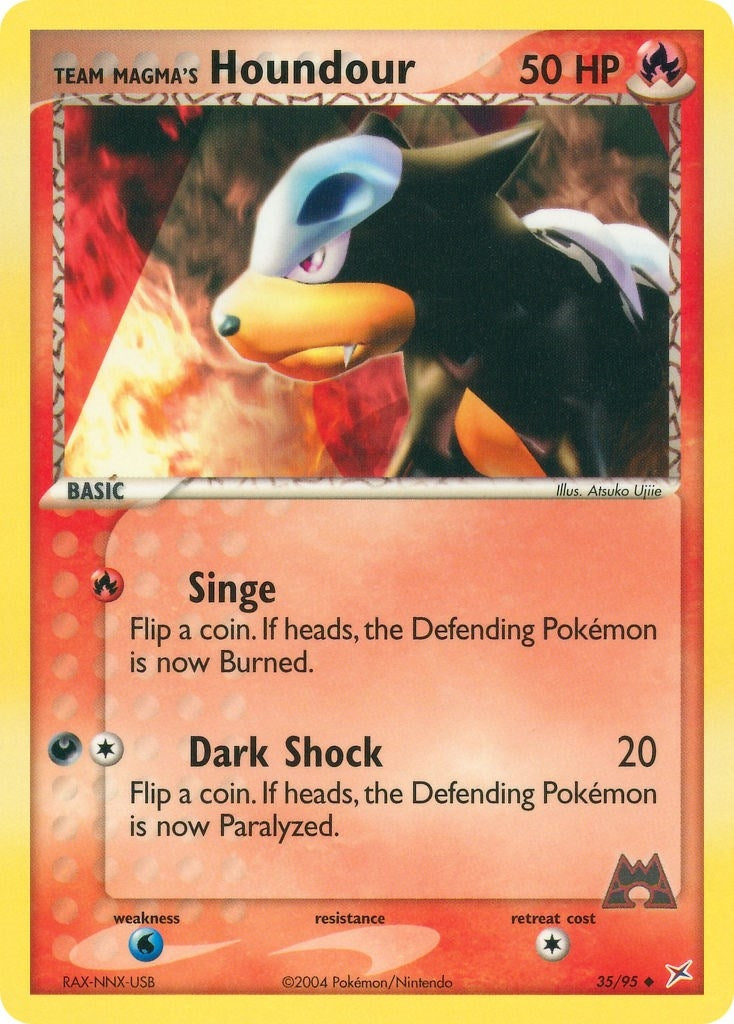 Image for Team Magma's Houndour (35/95) (MA) - Pokemon