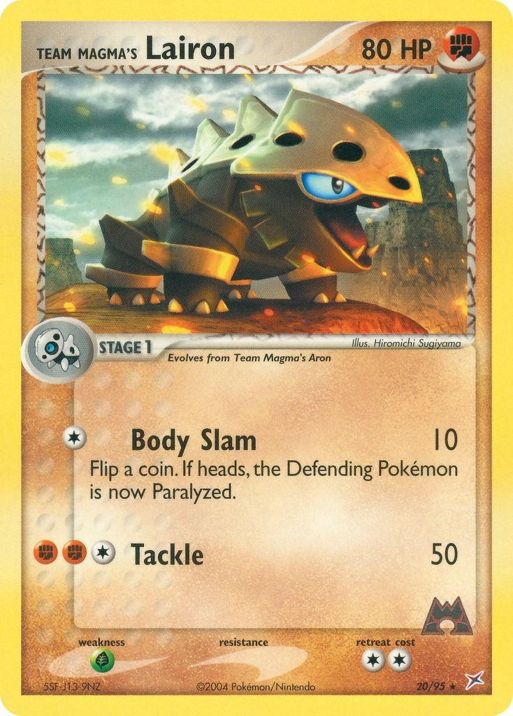 Image for Team Magma's Lairon (20/95) (MA) - Pokemon