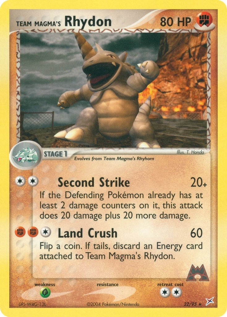Image for Team Magma's Rhydon (22/95) (MA) - Pokemon