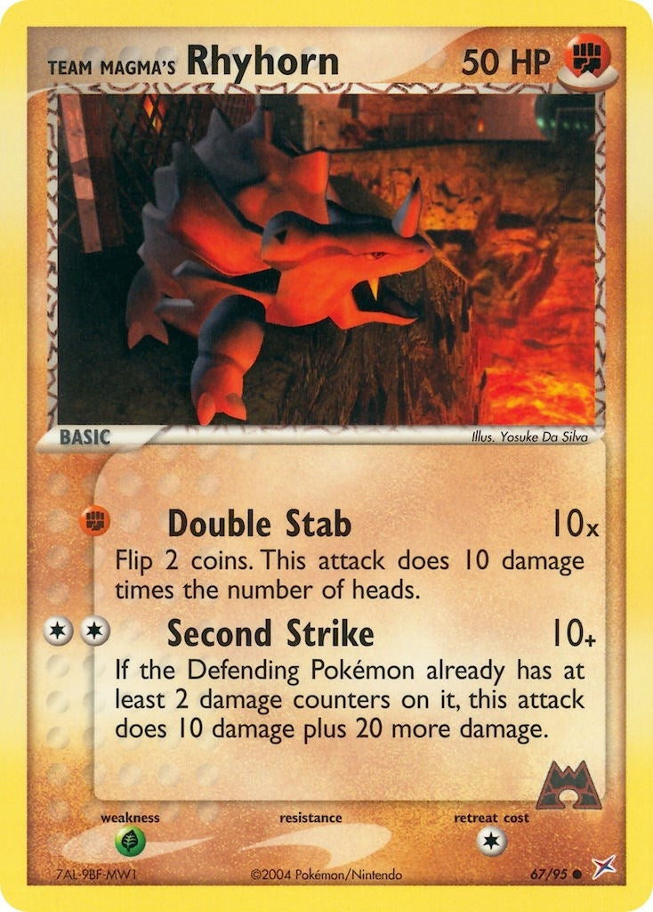 Image for Team Magma's Rhyhorn (67/95) (MA) - Pokemon