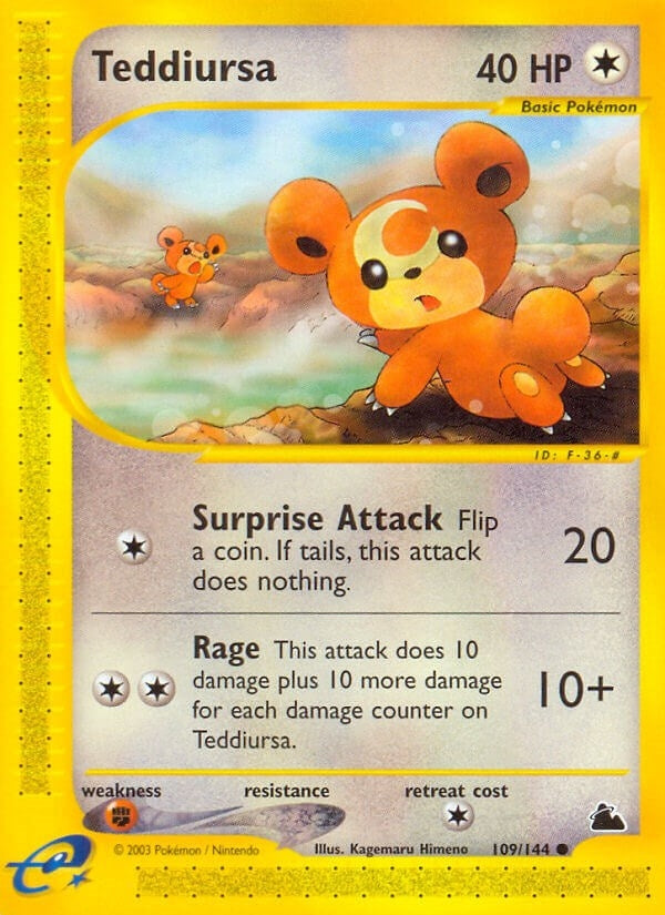 Image for Teddiursa (109/144) (SK) - Pokemon
