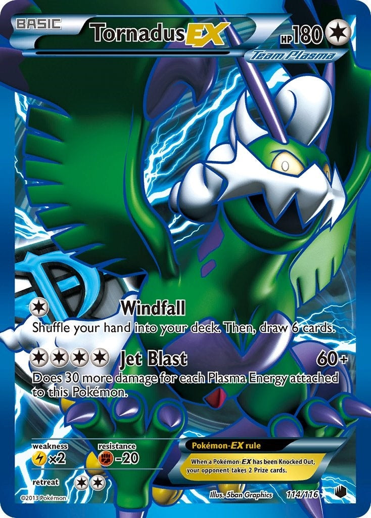 Image for Tornadus EX (Team Plasma) (114 Full Art) (114/116) (PLF) - Pokemon