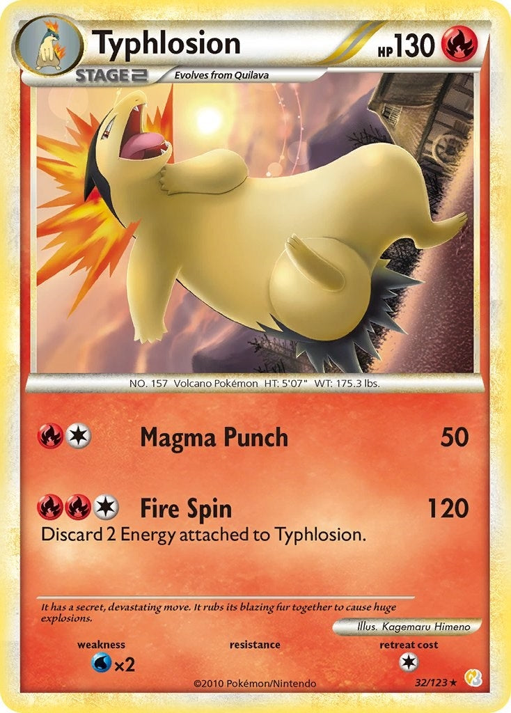Image for Typhlosion (32/123) (HS) - Pokemon