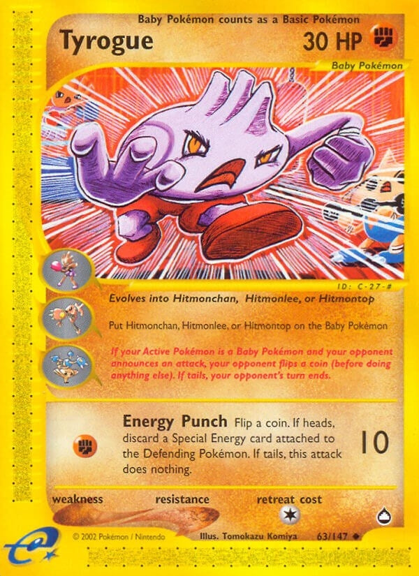Image for Tyrogue (063/147) (AQ) - Pokemon