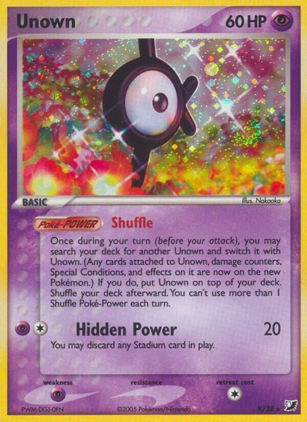 Image for Unown (K) (K/28) (UF) - Pokemon