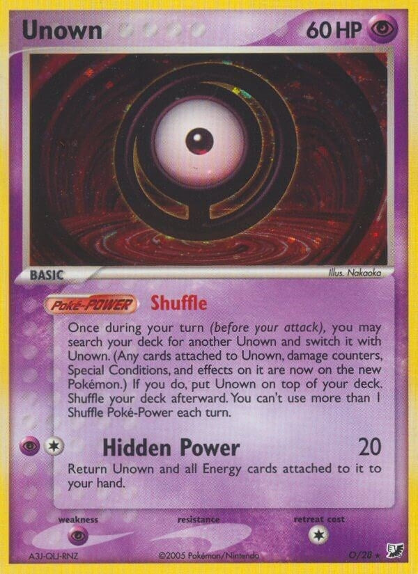 Image for Unown (O) (O/28) (UF) - Pokemon