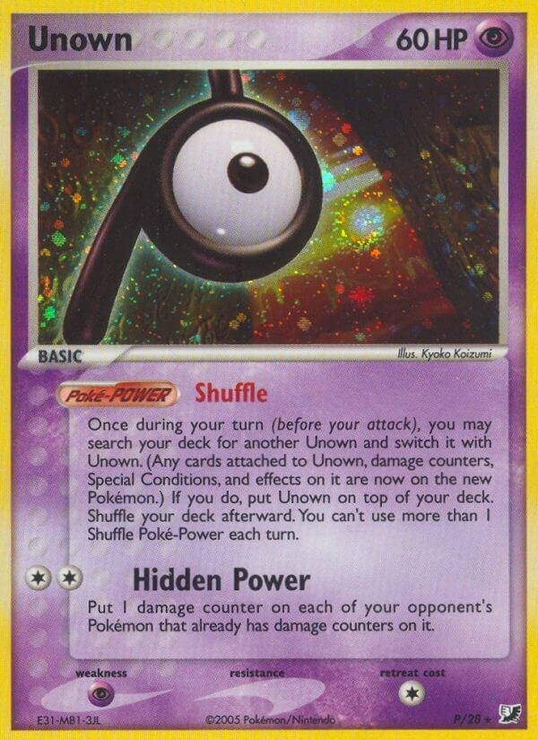 Image for Unown (P) (P/28) (UF) - Pokemon