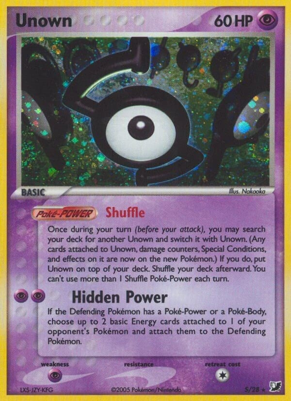 Image for Unown (S) (S/28) (UF) - Pokemon