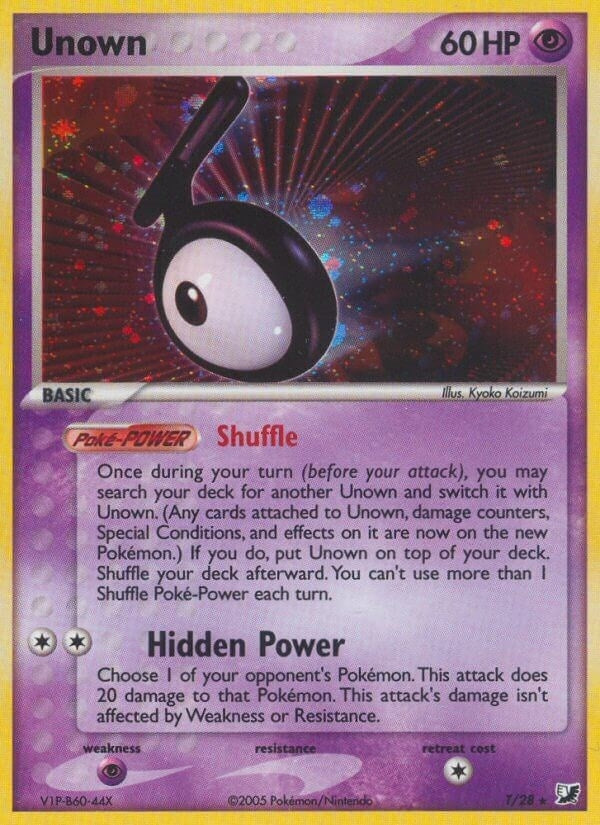 Image for Unown (T) (T/28) (UF) - Pokemon
