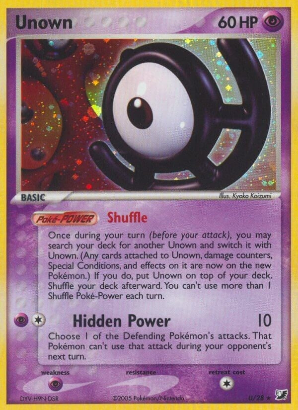 Image for Unown (U) (U/28) (UF) - Pokemon