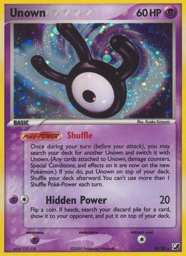 Image for Unown (W) (W/28) (UF) - Pokemon