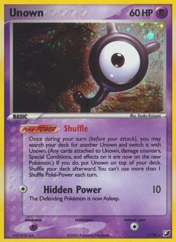 Image for Unown (Y) (Y/28) (UF) - Pokemon