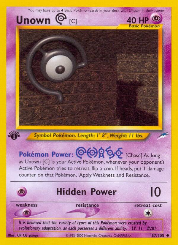 Image for Unown [C] (057/105) (N4) - Pokemon
