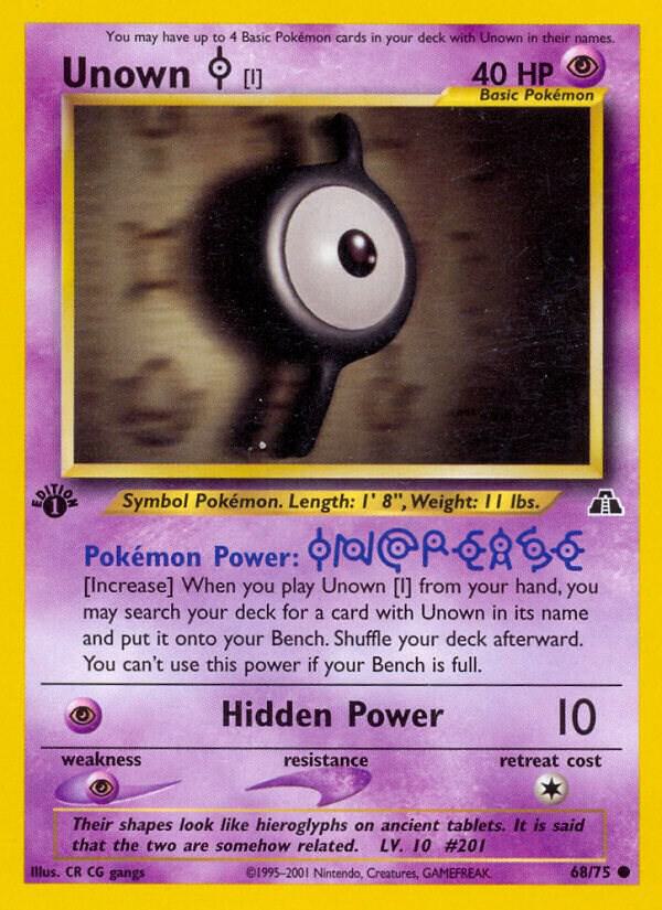 Image for Unown [I] (68/75) (N2) - Pokemon
