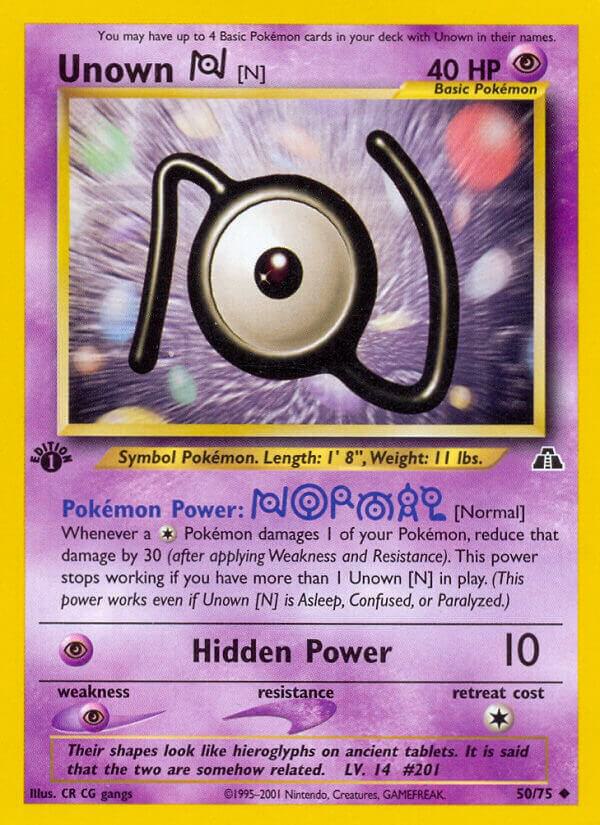 Image for Unown [N] (50/75) (N2) - Pokemon