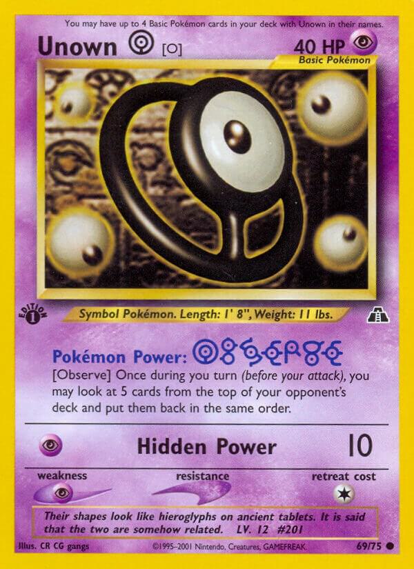 Image for Unown [O] (69/75) (N2) - Pokemon