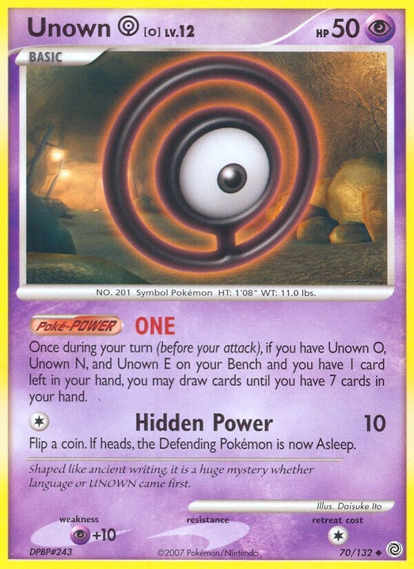 Image for Unown [O] (70/132) (SW) - Pokemon
