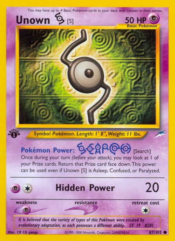 Image for Unown [S] (087/105) (N4) - Pokemon