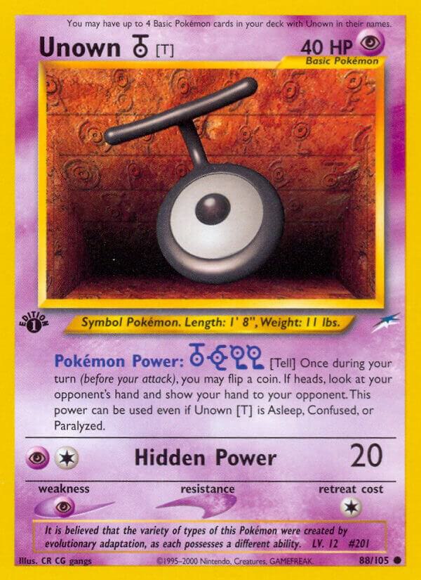 Image for Unown [T] (088/105) (N4) - Pokemon