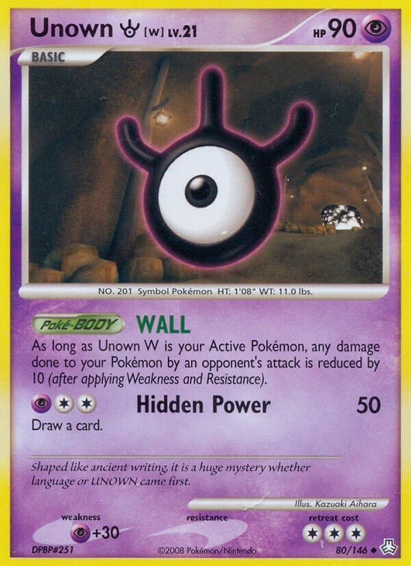 Image for Unown (W) (80/146) (LA) - Pokemon
