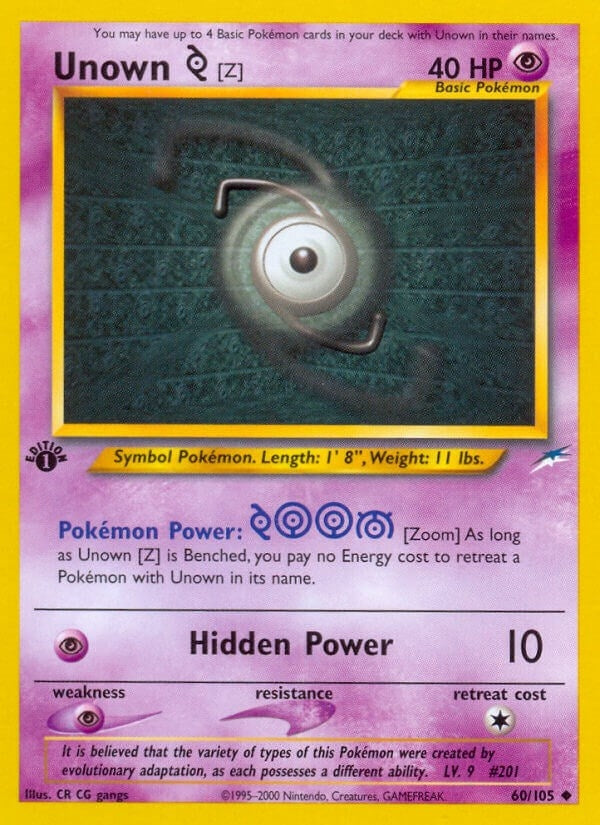 Image for Unown [Z] (060/105) (N4) - Pokemon