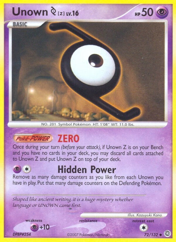 Image for Unown [Z] (72/132) (SW) - Pokemon