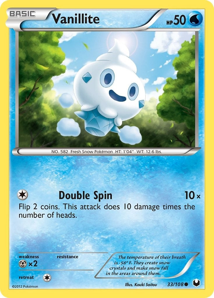 Image for Vanillite (33/108) (DEX) - Pokemon