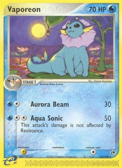 Image for Vaporeon (25/100) (SS) - Pokemon