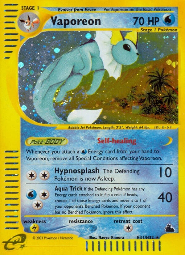 Image for Vaporeon (H31) (H31/H32) (SK) - Pokemon