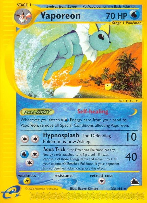 Image for Vaporeon (033/144) (SK) - Pokemon