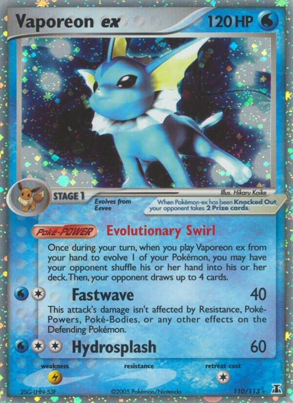 Image for Vaporeon ex (110/113) (DS) - Pokemon