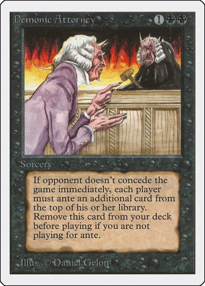 Image for Demonic Attorney - Magic: The Gathering