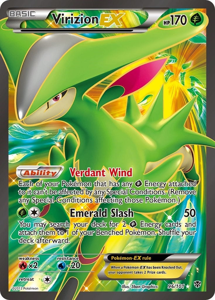 Image for Virizion EX (Full Art) (96/101) (PLB) - Pokemon