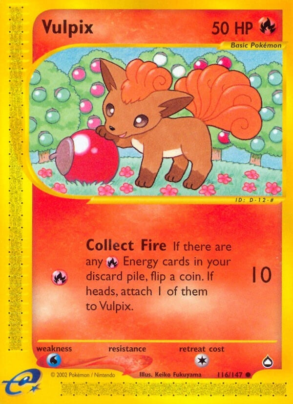 Image for Vulpix (116/147) (AQ) - Pokemon