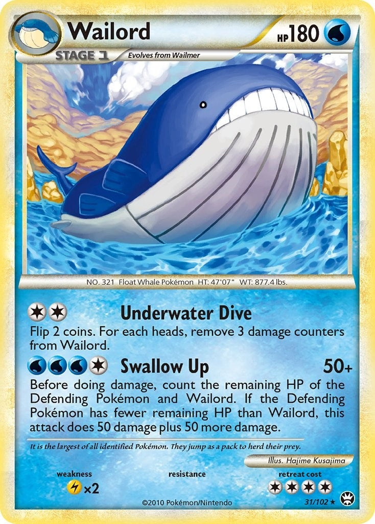 Image for Wailord (31/102) (TM) - Pokemon
