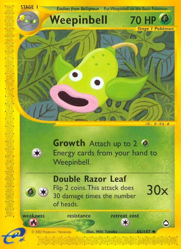 Image for Weepinbell (065/147) (AQ) - Pokemon