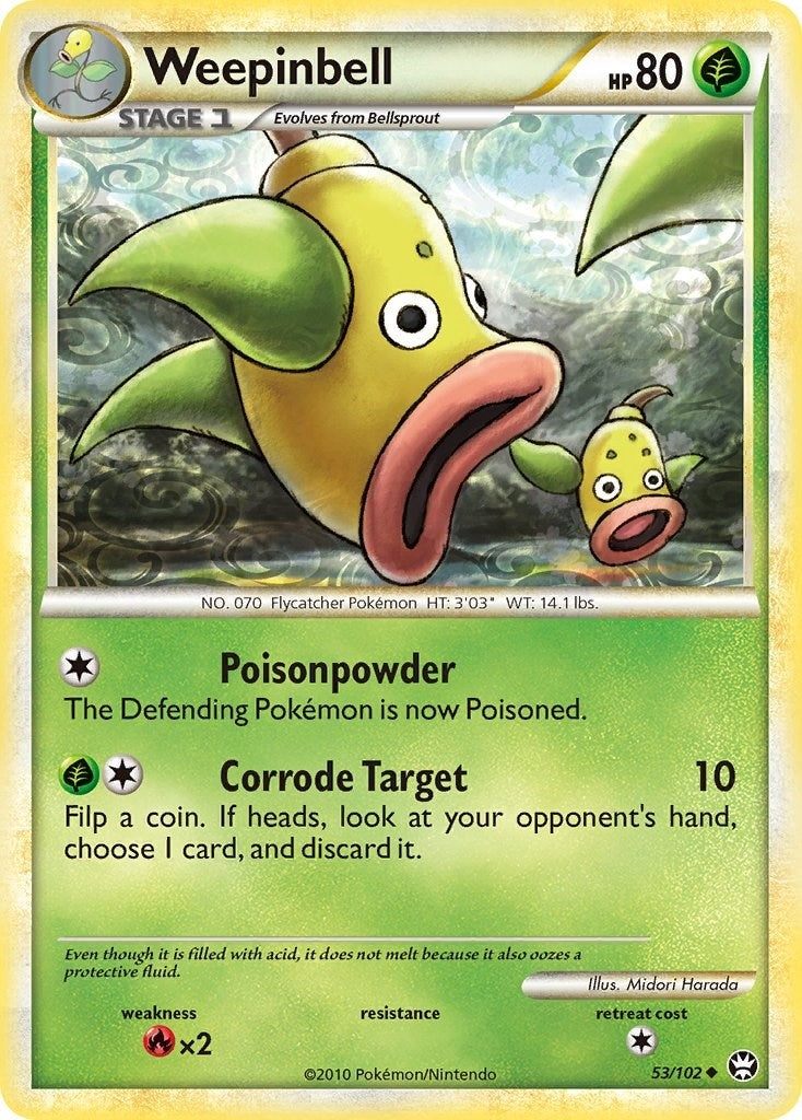 Image for Weepinbell (53/102) (TM) - Pokemon