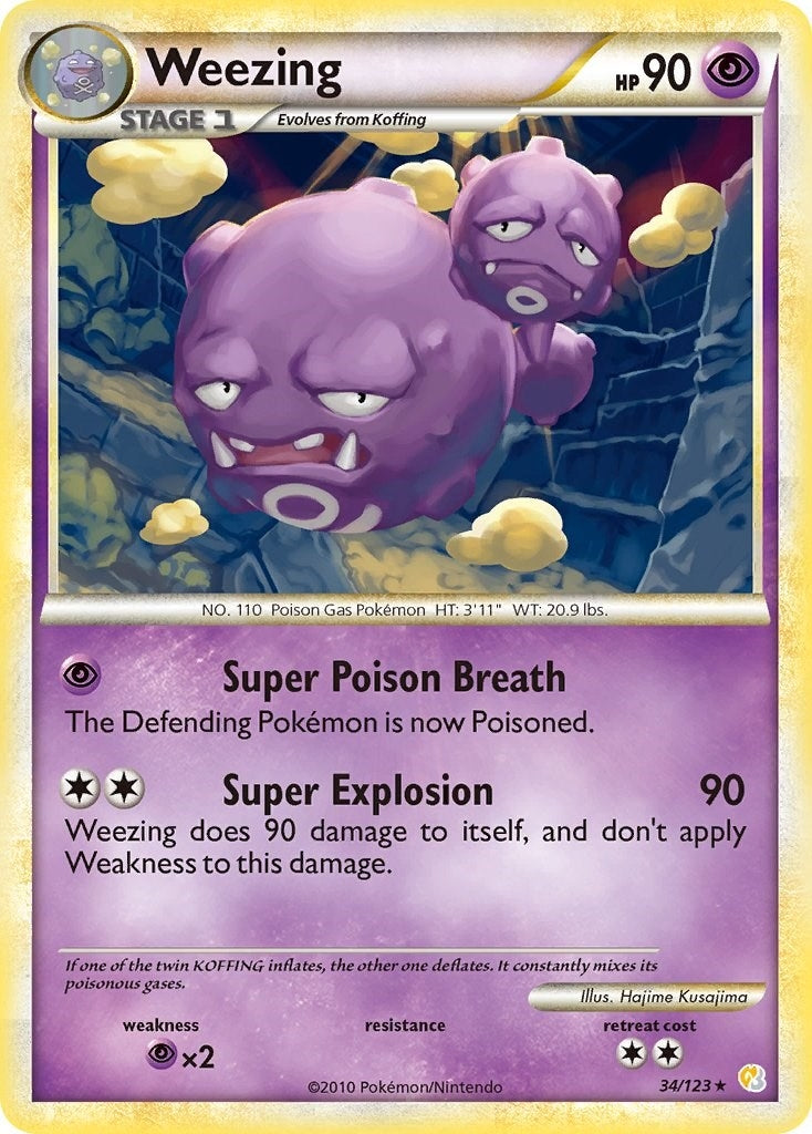 Image for Weezing (34/123) (HS) - Pokemon