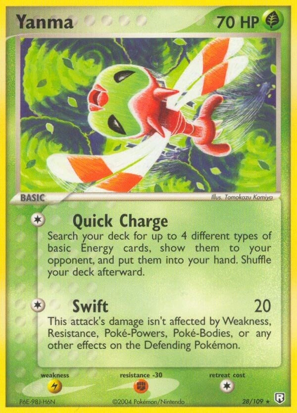 Image for Yanma (28/109) (RR) - Pokemon