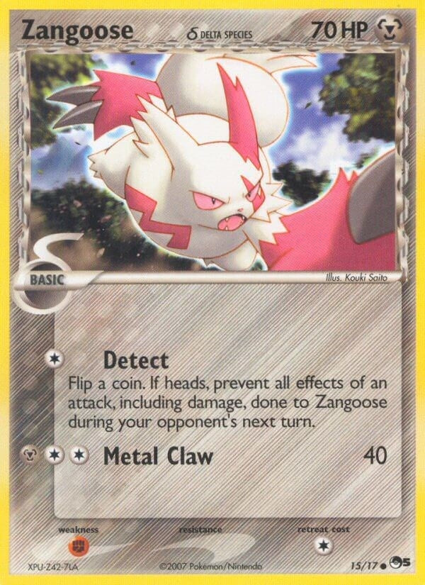 Image for Zangoose (Delta Species) (015/017) (POP) - Pokemon
