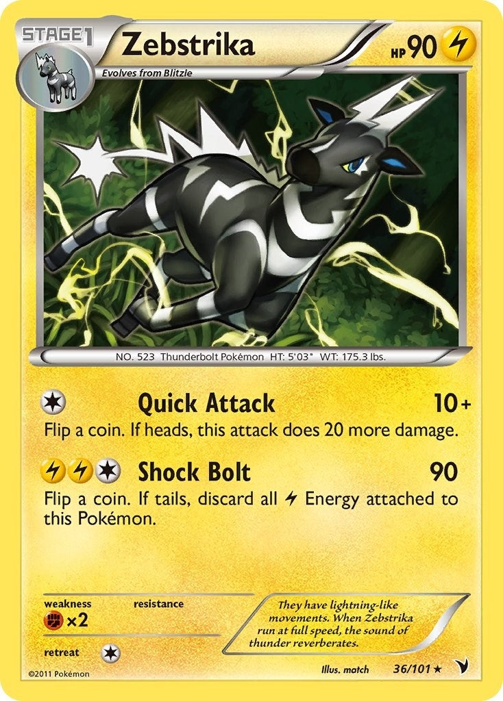 Image for Zebstrika (36/101) (NVI) - Pokemon