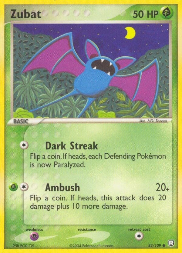 Image for Zubat (82/109) (RR) - Pokemon