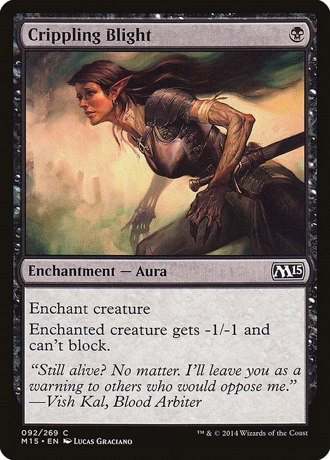 Image for Crippling Blight (92) - Magic: The Gathering