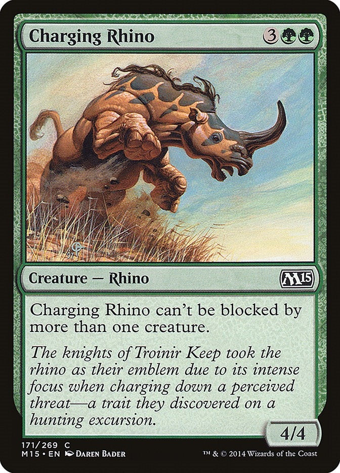 Image for Charging Rhino (171) - Magic: The Gathering